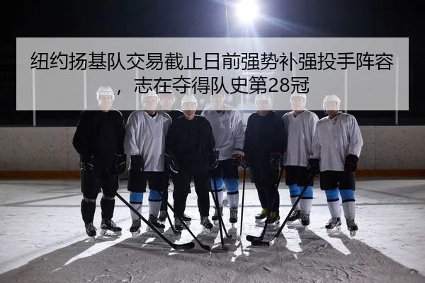 纽约扬基队交易截止日前强势补强投手阵容，志在夺得队史第28冠